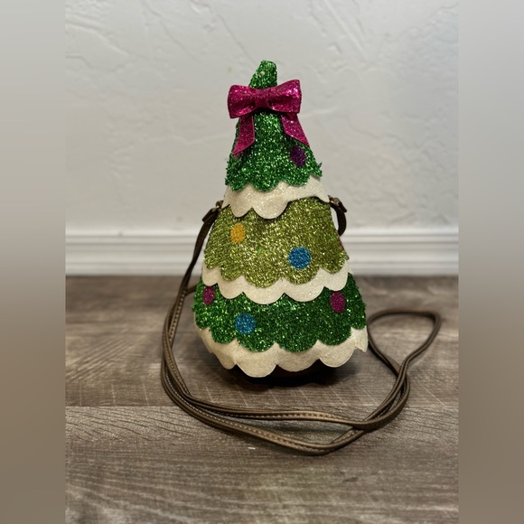 Betsey Johnson Kitsch Rare Christmas Tree Crossbody Lite Up Handbag RARE - Picture 1 of 10